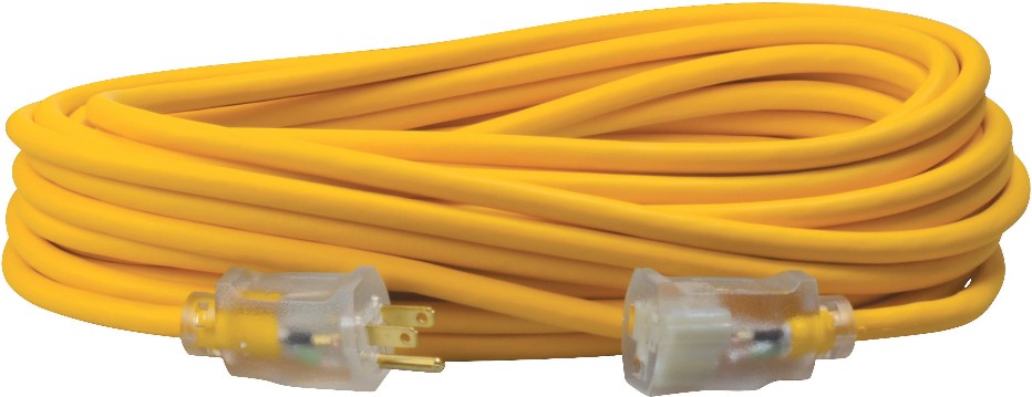 Polar/Solar 100-ft 14/3 Yellow 3 Prong Outdoor SJEOOW Medium Duty