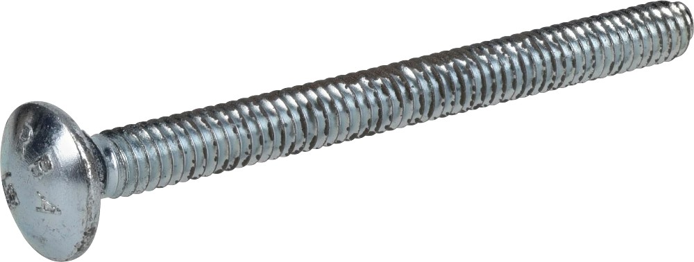1/4-in x 3-in Zinc-plated Coarse Thread Interior Carriage Bolt