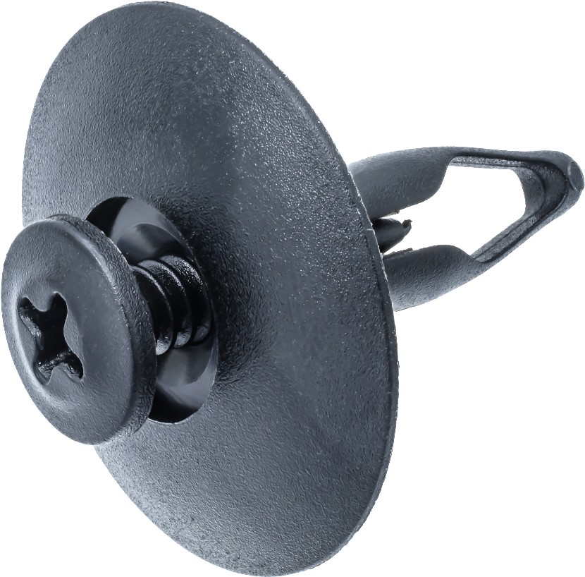 2-Pack 1/4-in Black Nylon Rivet