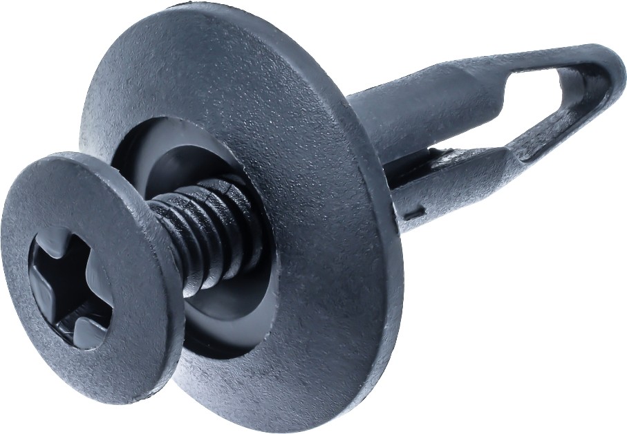 2-Pack 1/4-in Black Nylon Rivet