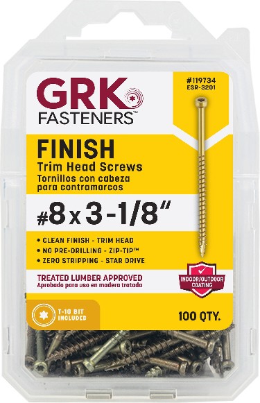 #8 x 3-1/8-in Polymer Exterior Trim screws ( 100 -Per Box )