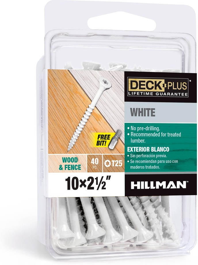 #10 x 2-1/2-in Wood to wood Deck Screws ( 40 -Per Box )