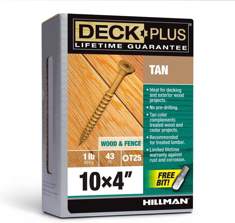 #10 x 4-in Wood to wood Deck Screws ( 43 -Per Box )