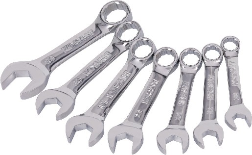 7 -Piece Set 12-point Metric Standard Combination Wrench Includes Hard Case