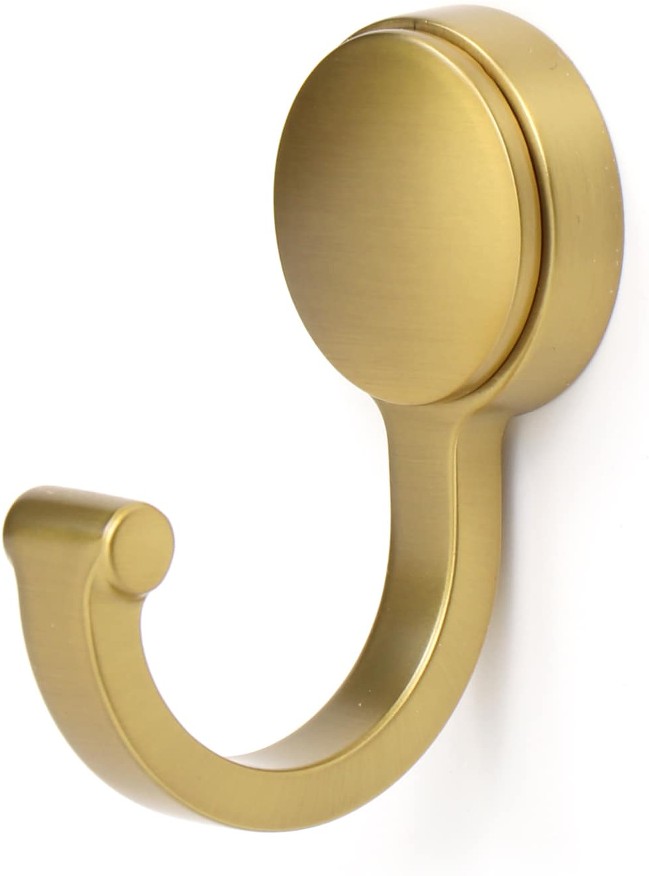 2.06-in Brushed Gold Zinc Straight hook