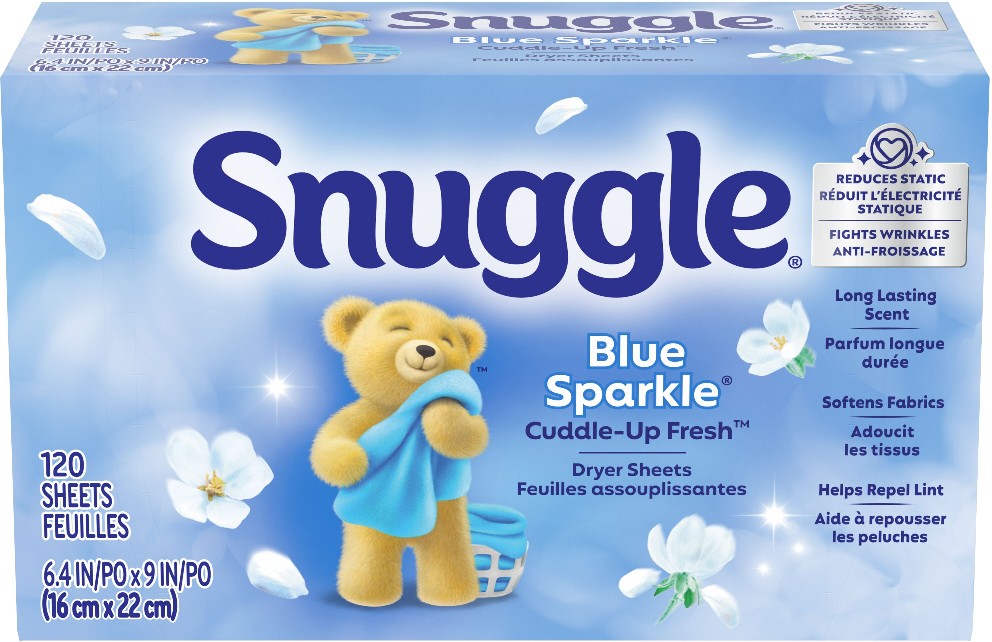 Blue Sparkle Fabric Softener Dryer sheets 120 Loads 120 -Count