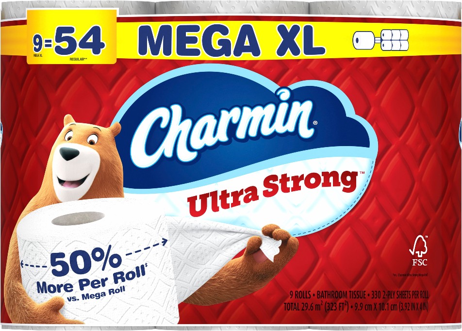 Ultra Strong Mega XL 9 -Pack 2-ply Toilet Paper