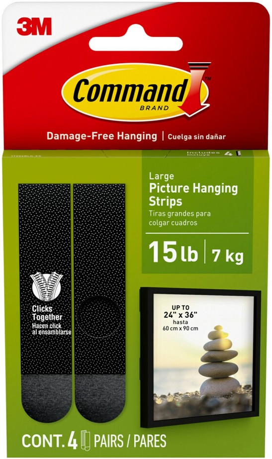 Foam 16-lb Capacity Damage-free picture hanger 4 - Pack