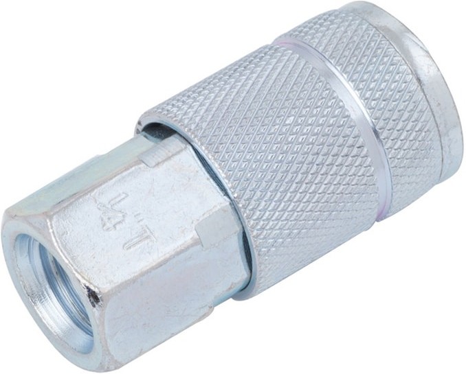 Steel NPT Coupler (F) 1/4-in Automotive