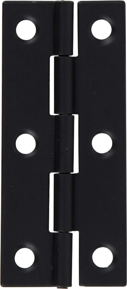 180-Degree Narrow Surface Black Cabinet Hinge, 1 Pair(s) 2 -Pieces