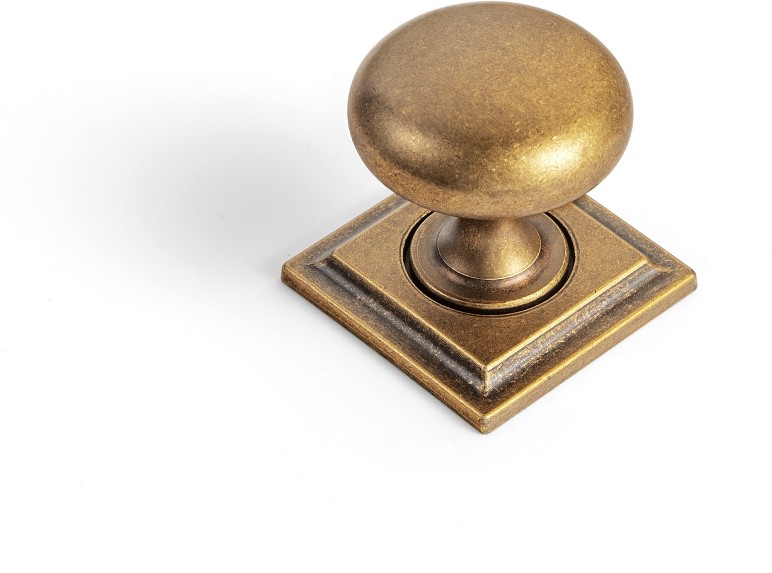 1-3/16-in Antique Brass Mushroom Classic Cabinet Knob 6 -Pack