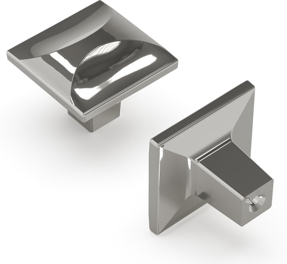 Crest Chrome Square Cabinet Knob