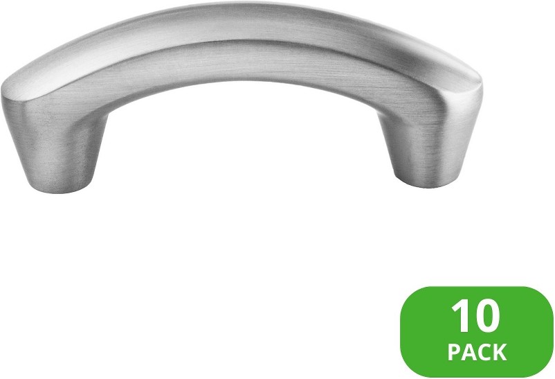Selma 2-in , 50mm Center to Center Satin Nickel Arch Bar Drawer Pull 10 -Pack