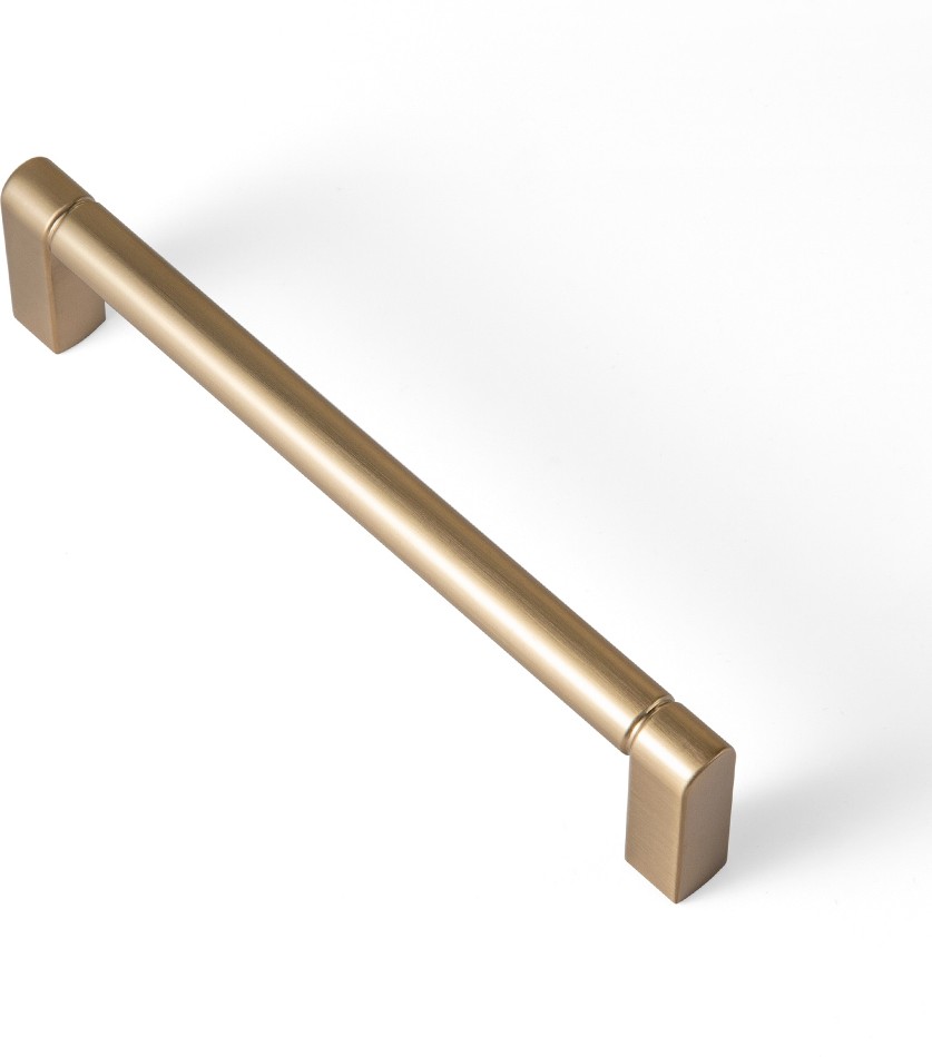 5-1/16-in , 128mm Center to Center Champagne Bronze Cylindrical Handle Drawer Pull 6 -Pack