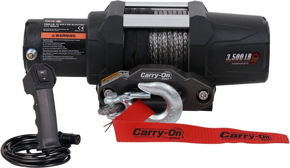 3500-lb 50.0-ft Wire Electronic Winch 1.3 -HP Motor