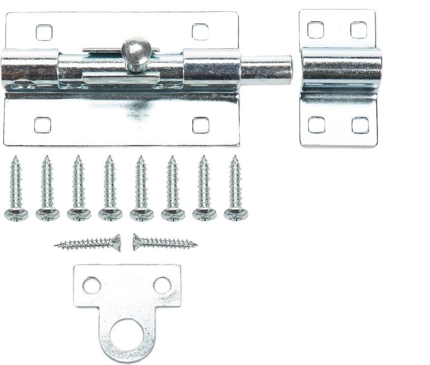 5-in Zinc Steel Lockable Barrel Bolt