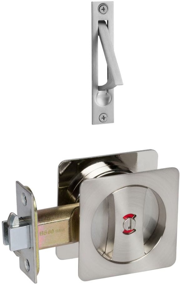 2-in Satin nickel Pocket Door Pull