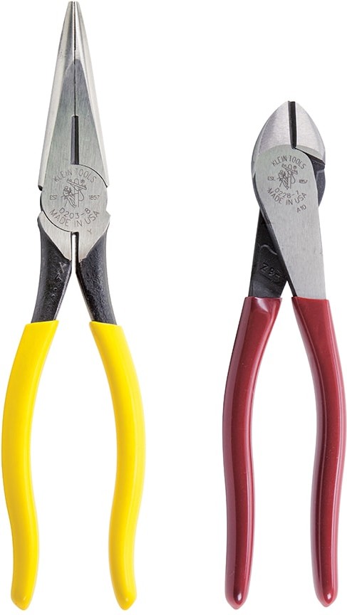 Compact Needle Nose and Diagonal Cutting Pliers Set, 2-Piece