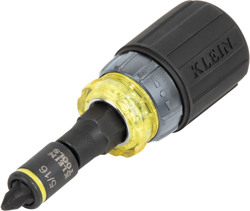 KNECT 7-in-1 Ratcheting Impact-Rated Stubby Screwdriver/Nut Driver