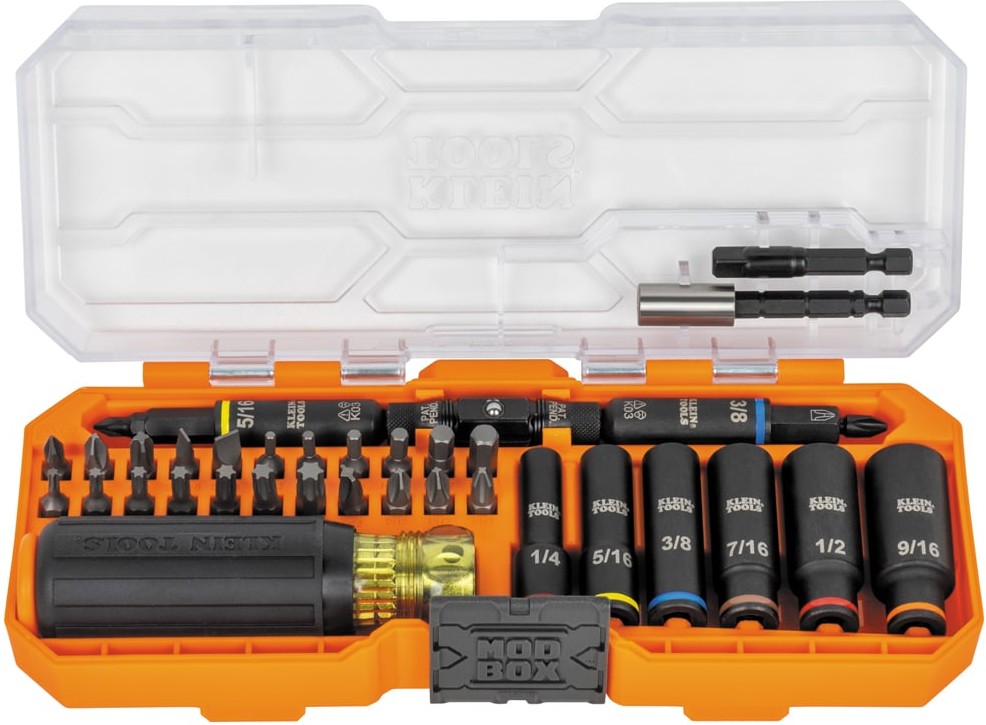 KNECT Impact-Rated Screwdriver and Socket Set with Case, 41-Piece