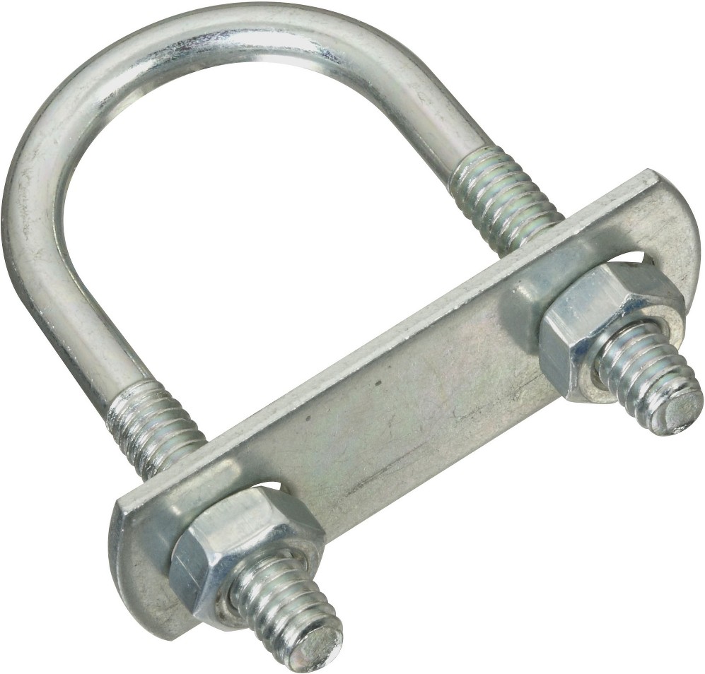 1/4-in 1/4-in x 2-1/4-in Zinc-plated Interior/Exterior Coarse Thread U-bolt Bolt