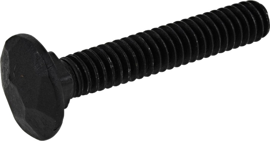 1/4-in x 1-1/2-in Black oxide Coarse Thread Interior Carriage Bolt 4 -Count
