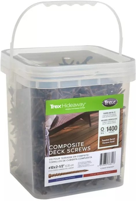 #10 x 2-1/2-in Composite Deck Screws ( 1400 -Per Box )