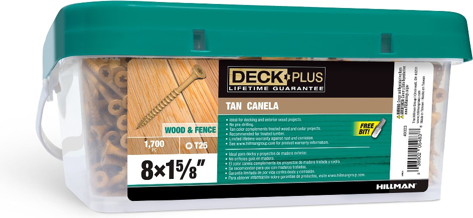 #8 x 1-5/8-in Wood to wood Deck Screws ( 1700 -Per Box )