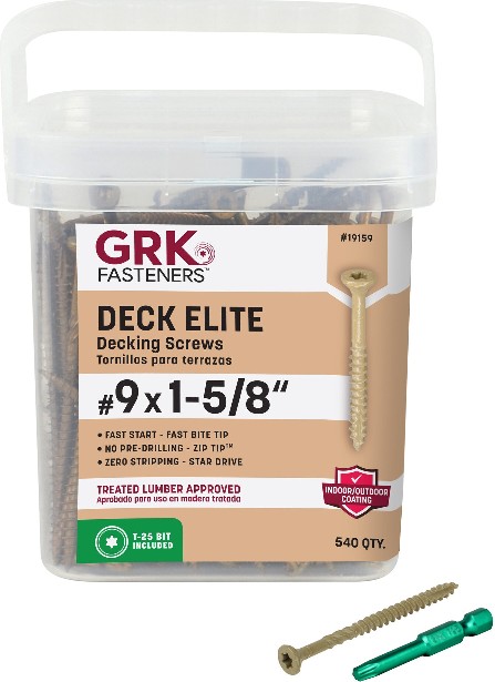 #9 x 1-5/8-in Wood to wood Deck Screws ( 540 -Per Box )