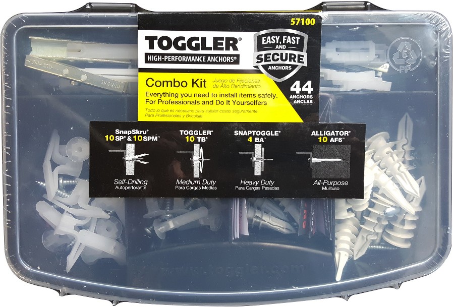 White Anchors TOGGLER Combo Anchor Kit 44-pack Kit