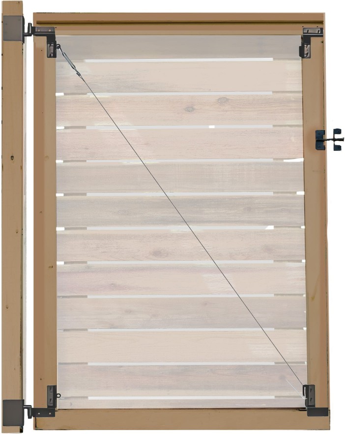 Unlimited Frameless 72-in Black Gate kit