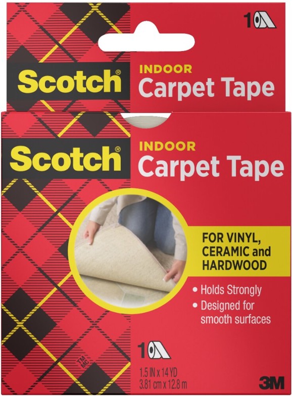 Indoor Carpet Tape 1.5-in x 504 Inch(es) Clear Roll Anti-Slip Tape