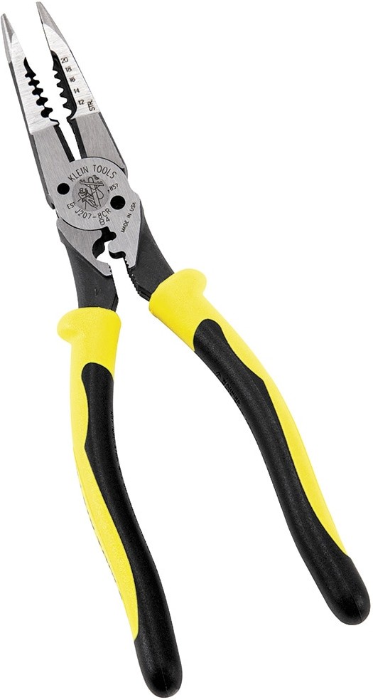Pliers, All-Purpose Needle Nose Pliers with Crimper, 8.5-Inch