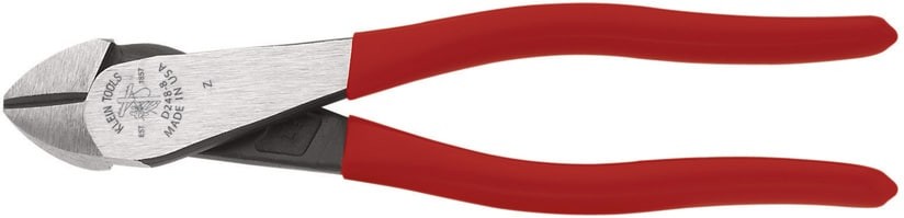 Diagonal Cutting Pliers, Angled Head, Short Jaw, 8-Inch