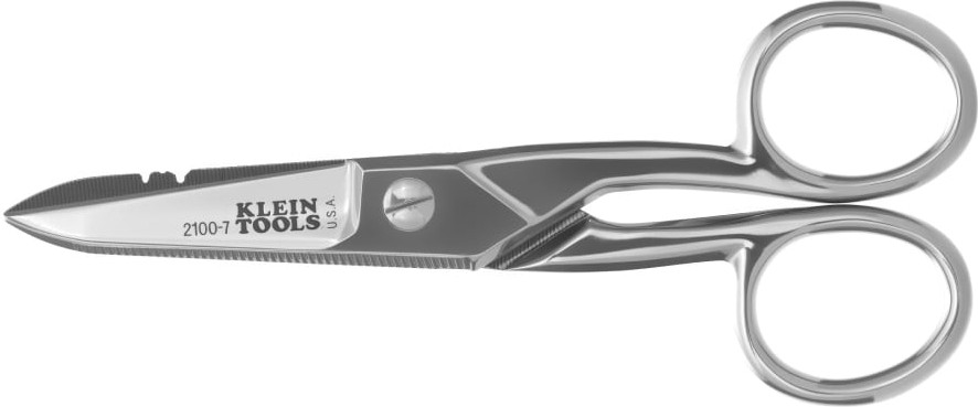 Electrician's Scissors, Nickel Plated