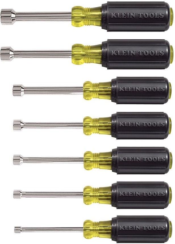 Nut Driver Set, 3-Inch Shafts, Cushion-Grip, 7-Piece