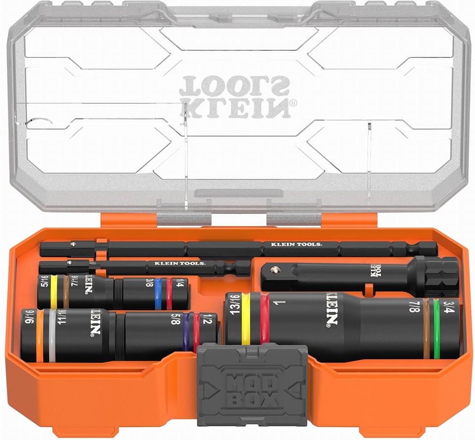 KNECT Quad-12 Heavy-Duty Impact Flip Sockets, SAE, 6-Piece