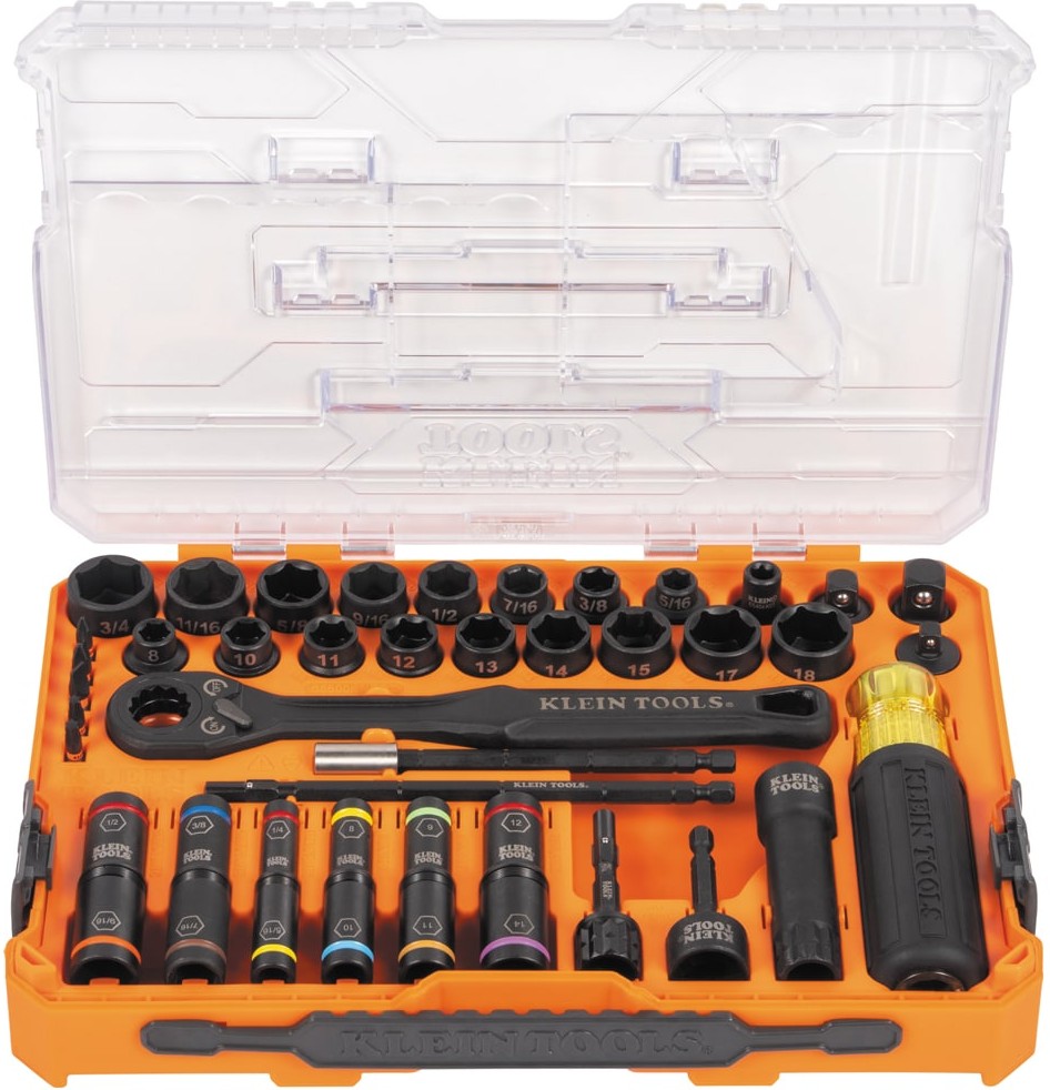 KNECT Complete Impact Pass Through and Flip Socket Set, 39-Piece