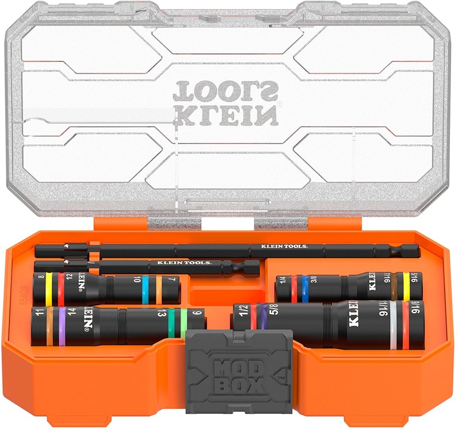 KNECT Quad-16 Heavy-Duty Impact Flip Sockets, SAE and Metric, 6-Piece