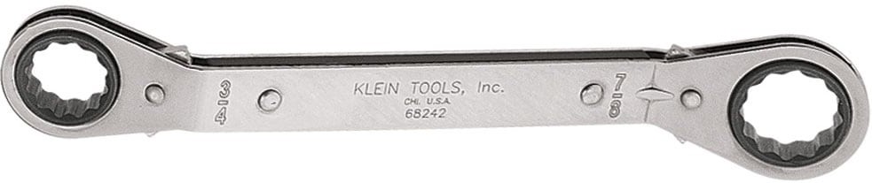 Reversible Ratcheting Box Wrench, 3/4 x 7/8-Inch