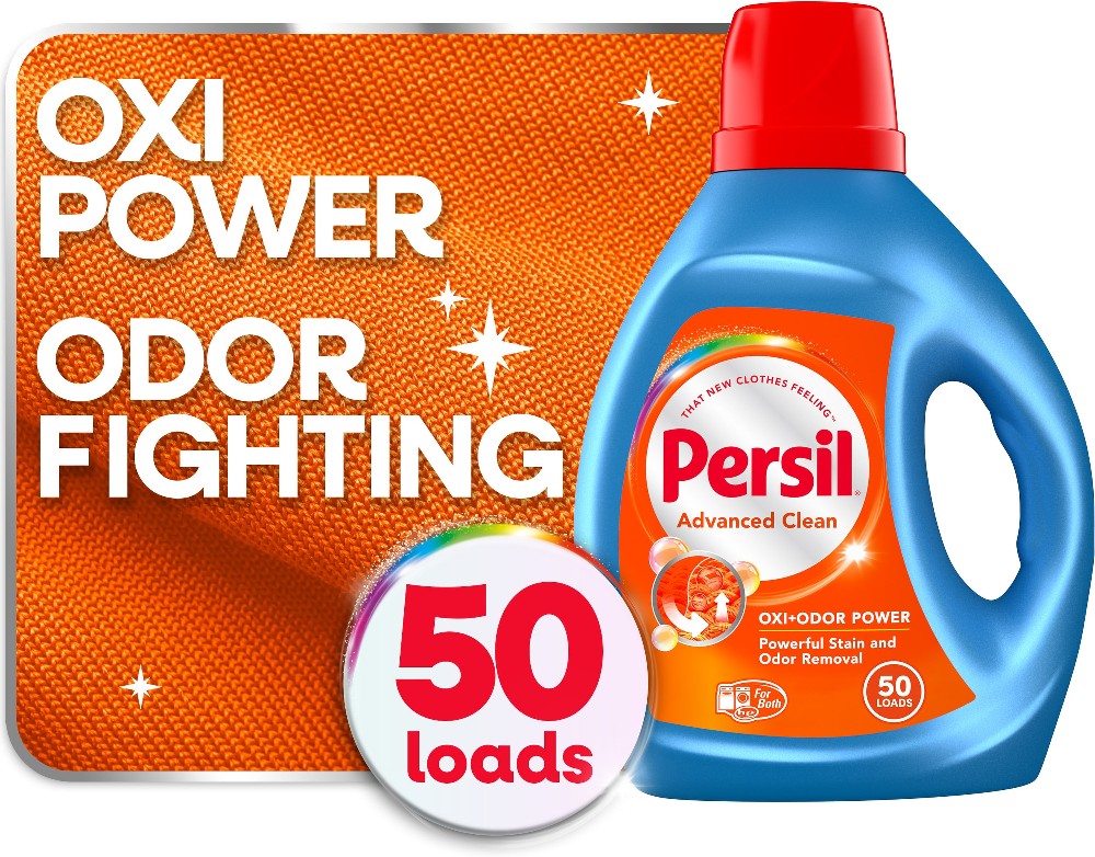 Advanced Clean Oxi + Odor Power HE Laundry Detergent 50 Loads 100 -fl oz