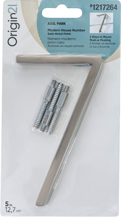 Axel Park 5-in Satin Nickel Number 7