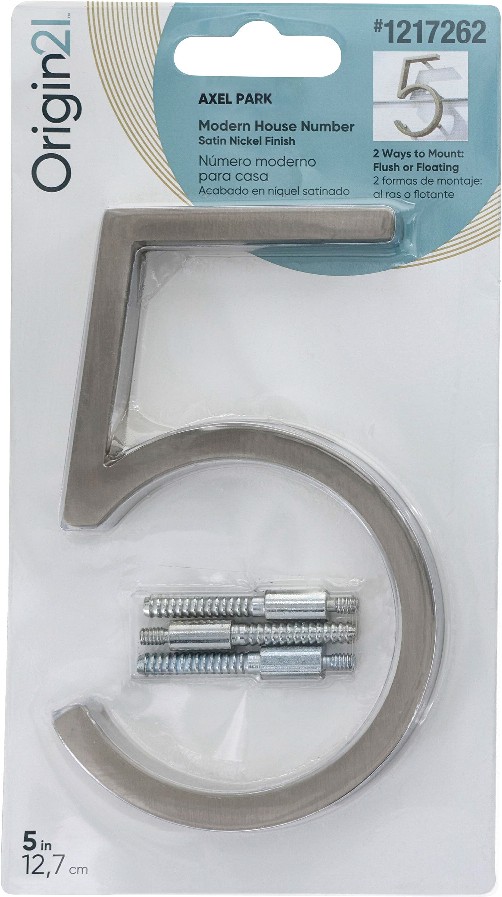 Axel Park 5-in Satin Nickel Number 5