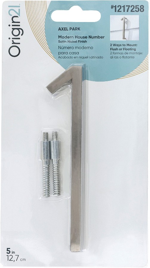 Axel Park 5-in Satin Nickel Number 1