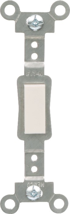 1 -Gang Specialty Size White Plastic Indoor Blank Wall Plate