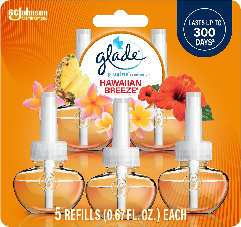 0.67 -fl oz Hawaiian Breeze Refill Air Freshener 5 -Pack