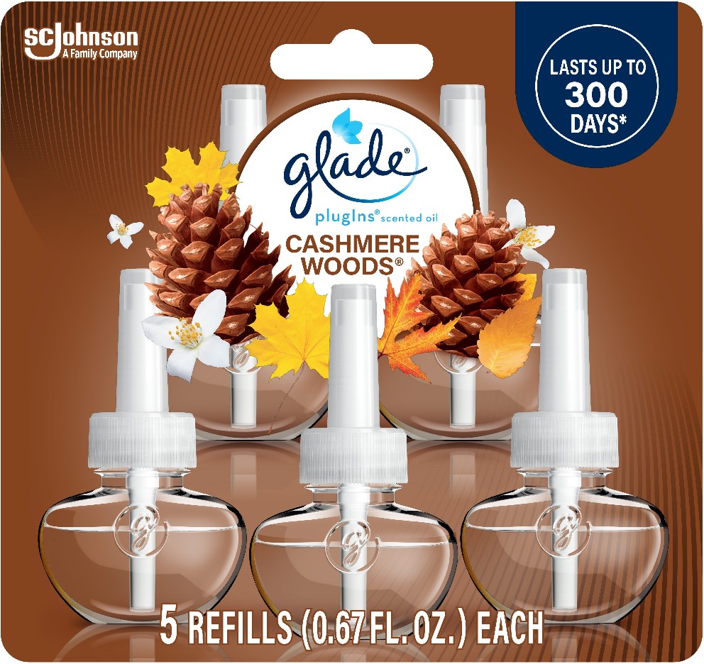 0.67 -fl oz Cashmere Woods Refill Air Freshener 5 -Pack