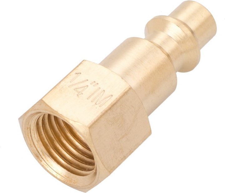 Brass NPT Plug (F)-1/4-in Industrial
