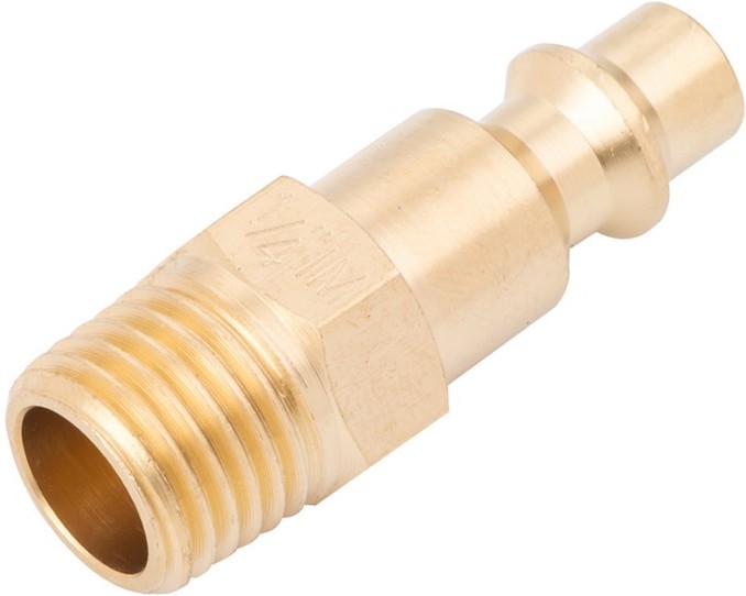 Brass NPT Plug (M)-1/4-in Industrial