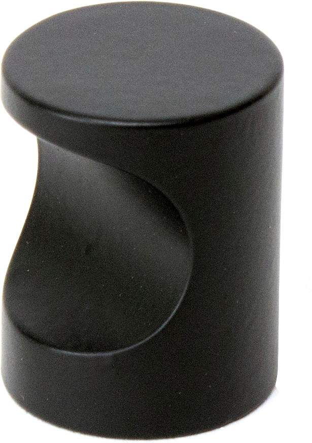 Knob 1-in Black Conical Cabinet Knob